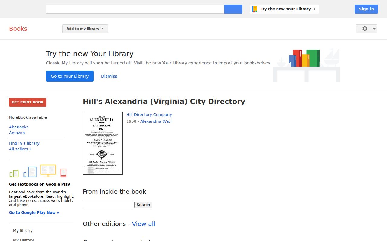 Springfield city directory digitized Hill’s regional directory search route